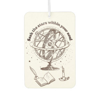 Celestial Soul Wisdom | Vintage Armillary Sphere  Car Air Freshener