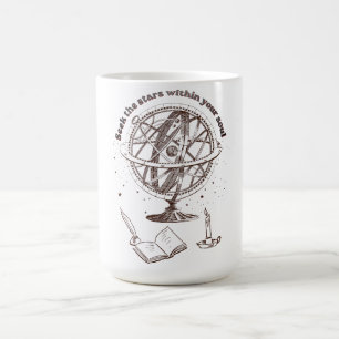 Celestial Soul Wisdom   Vintage Armillary Sphere  Coffee Mug