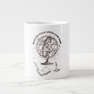 Celestial Soul Wisdom | Vintage Armillary Sphere  Large Coffee Mug