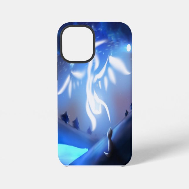 Celestial Spirit Fox  Dreamy Night Sky Fantasy Art iPhone Case (Back)