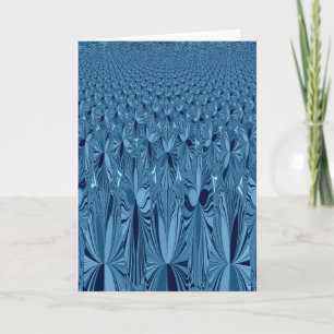 Celestial Splendour: Iridescent Blue Rose Design Card
