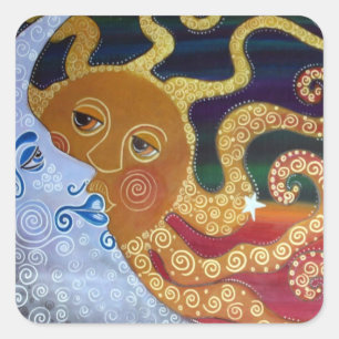 Celestial Square Sticker