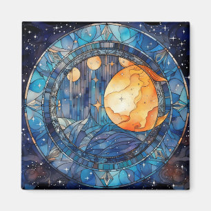 Celestial Stained Glass Magnet