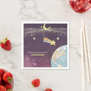 Celestial Star Custom Typography Cute Simple Napkin