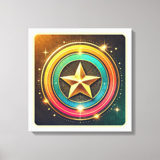 Celestial Star Glow Canvas Print