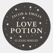 Celestial star love potion wedding cocktail favour