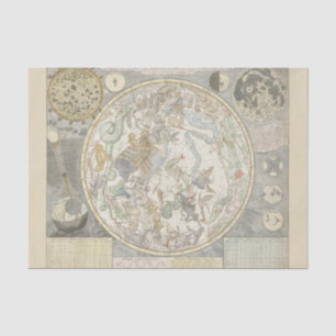 Celestial Star Map Zodiac Constellation I Tissue Paper
