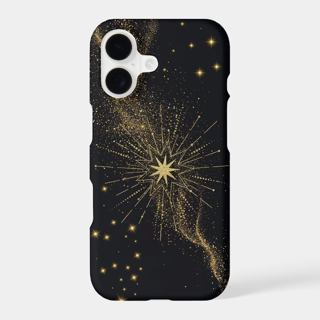 Celestial Starburst Gold Black  (Back)