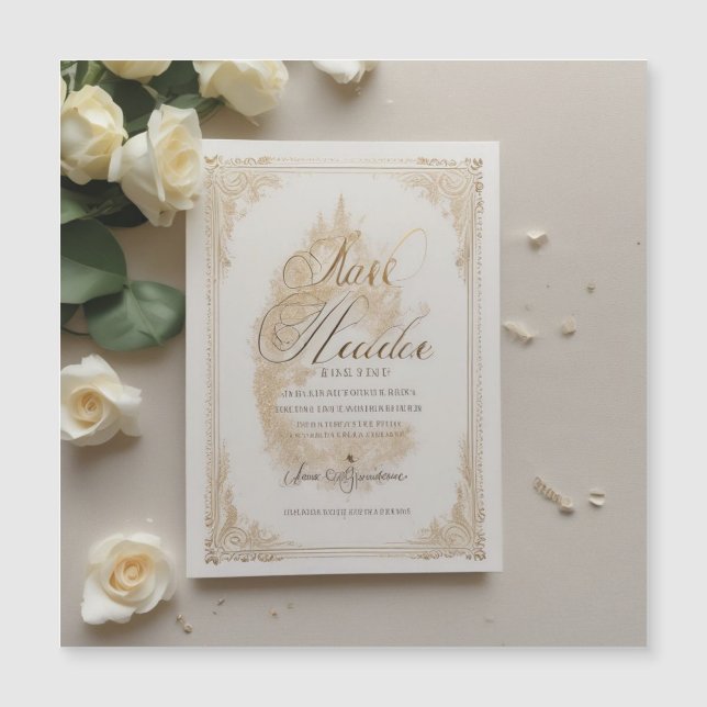 Celestial Starry Night Wedding Invitation (Front)