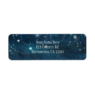 Celestial Starry Sky Swirls & Stars Invitation