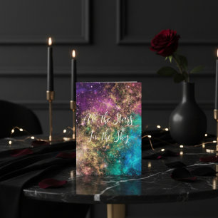 Celestial Stars Personalised Valentine's Day Card