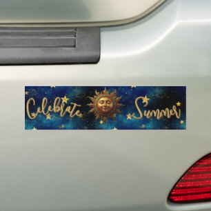 Celestial Summer Celebrate Summer  Bumper Sticker