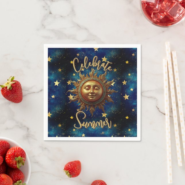 Celestial Summer Celebrate Summer  Napkin (Insitu)