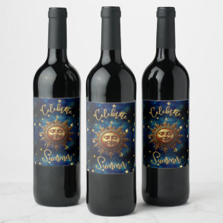 Celestial Summer Celebrate Summer  Wine Label