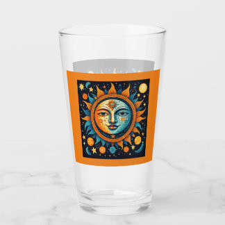 Celestial Sun And Moon  Glass