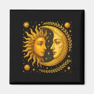 Celestial Sun And Moon  Magnet