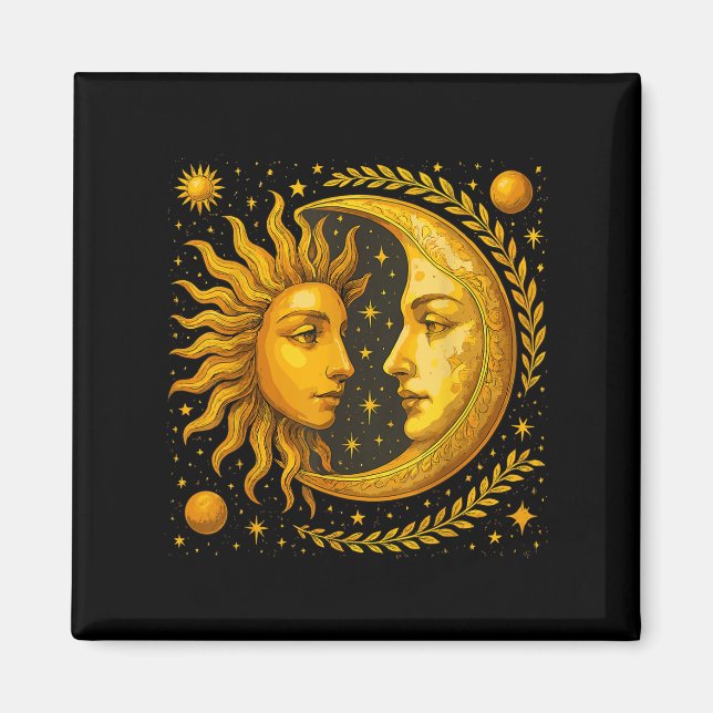 Celestial Sun And Moon  Magnet (Front)