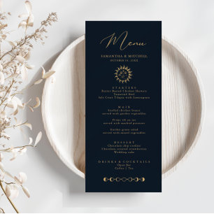 Celestial Sun and Moon Menu