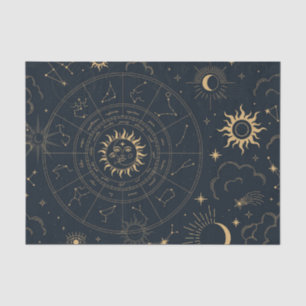 Celestial Sun and Moon Mystical Elements Tissue Pa Paper