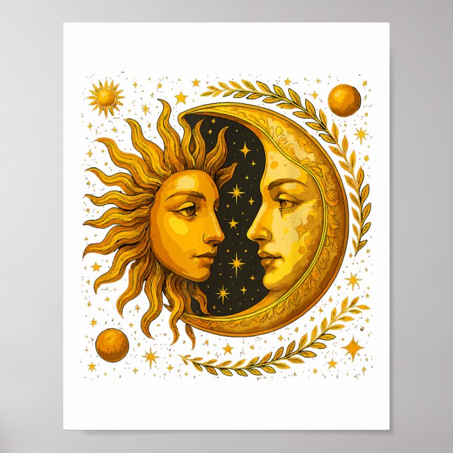 Celestial Sun And Moon  Poster (Front)