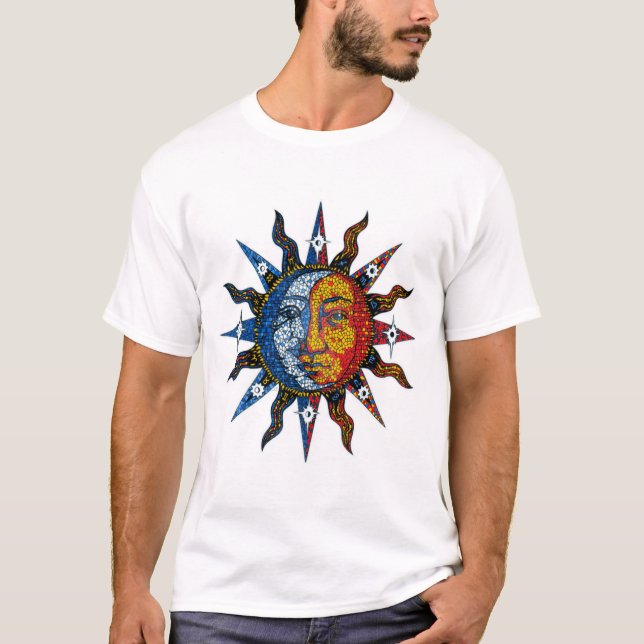 Celestial Sun And Moon T-Shirt (Front)
