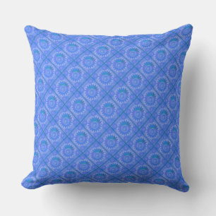 Celestial Sun Blue Cushion