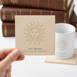 Celestial Sun Creating Space Where Wonder Thrives Stone Coaster