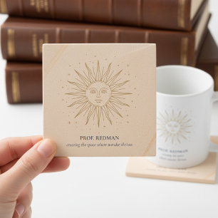 Celestial Sun Creating Space Where Wonder Thrives Stone Coaster