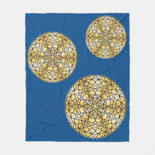 Celestial Sun Fleece Blanket