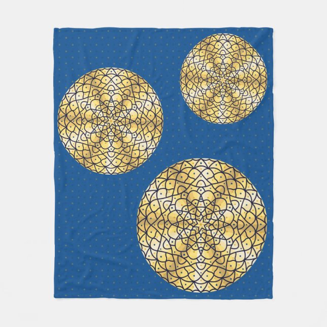 Celestial Sun Fleece Blanket (Front)
