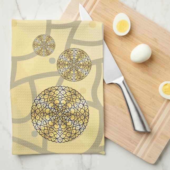 Celestial Sun Hand Towel (Quarter Fold)