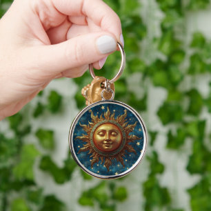 Celestial Sun Key Ring