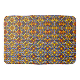 Celestial Sun Mandala  Bath Mat
