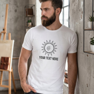 Celestial Sun Minimalist Graphic T-Shirt