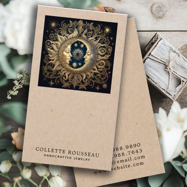 Celestial Sun Moon Kraft Earring Jewellery Display (Creator Uploaded)