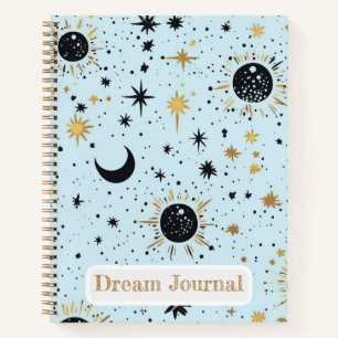 Celestial Sun Moon Stars Dream Journal