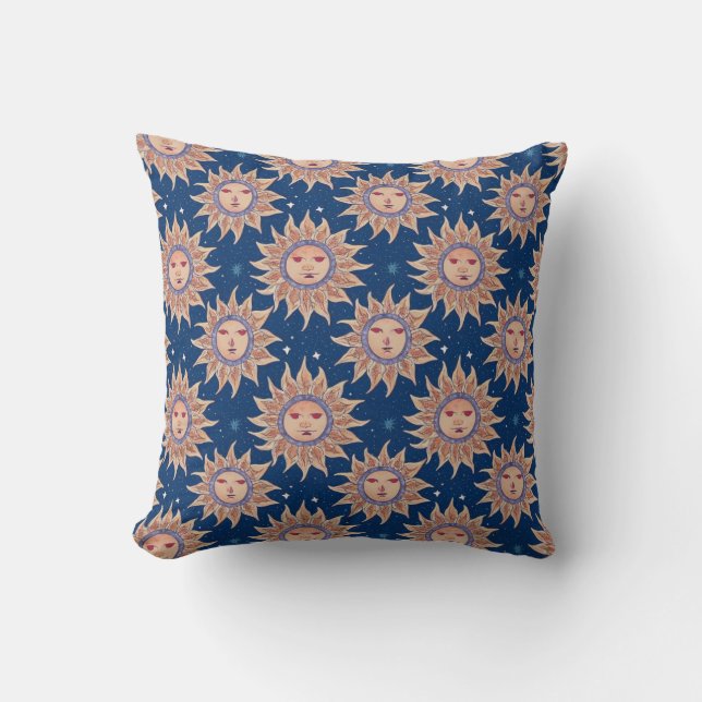 Celestial Sun Pattern Cushion (Front)