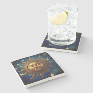 Celestial Sun Stone Coaster