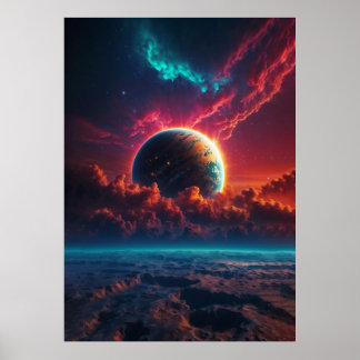 Celestial Sunrise Poster
