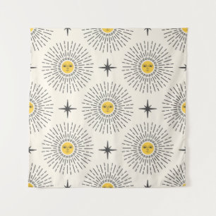 Celestial Sunshine Vintage Pattern Tapestry