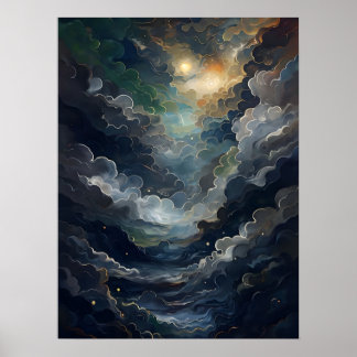 Celestial Surrealism Vertical Poster