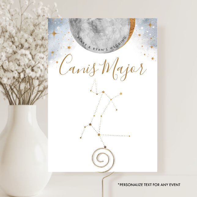 Celestial Table Number, Canis Major Constellation (Creator Uploaded)
