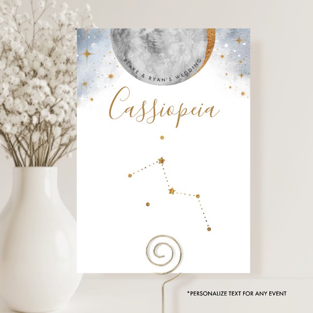Celestial Table Number, Cassiopeia Constellation (Creator Uploaded)