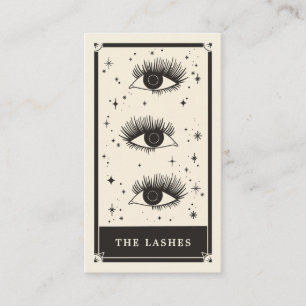 Celestial Tarot Lashes Black Business card
