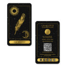Celestial Tarot Logo Black Gold Writer Author