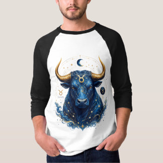Celestial Taurus Bull T-Shirt Design