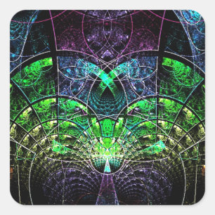 Celestial Tree Square Sticker