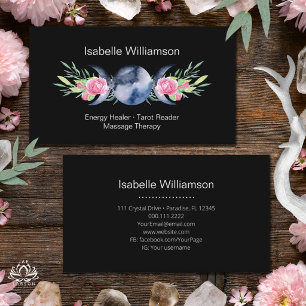 Celestial Triple Moon Goddess Metaphysical Mystic Business Card
