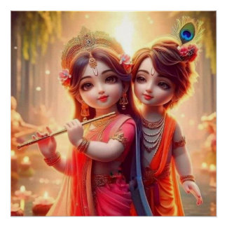 Celestial Union: Eternal Love of Radha-Krishna Poster