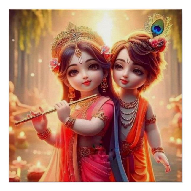 Celestial Union: Eternal Love of Radha-Krishna Poster (Front)